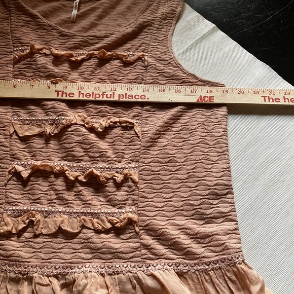 Free People peplum top Sz L - Picture 2 of 6